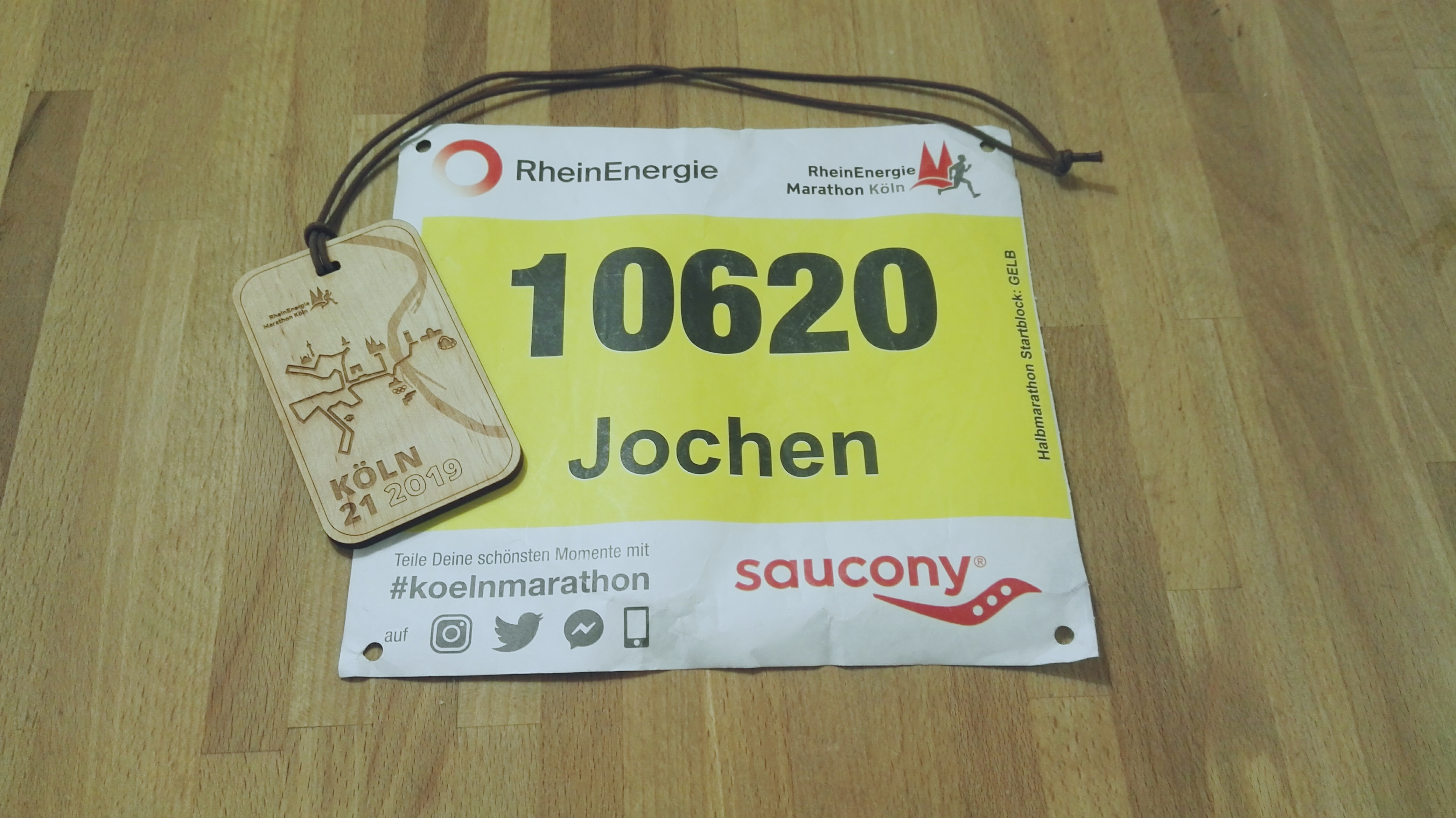 Finishermedaille Kölnmarathon 2019