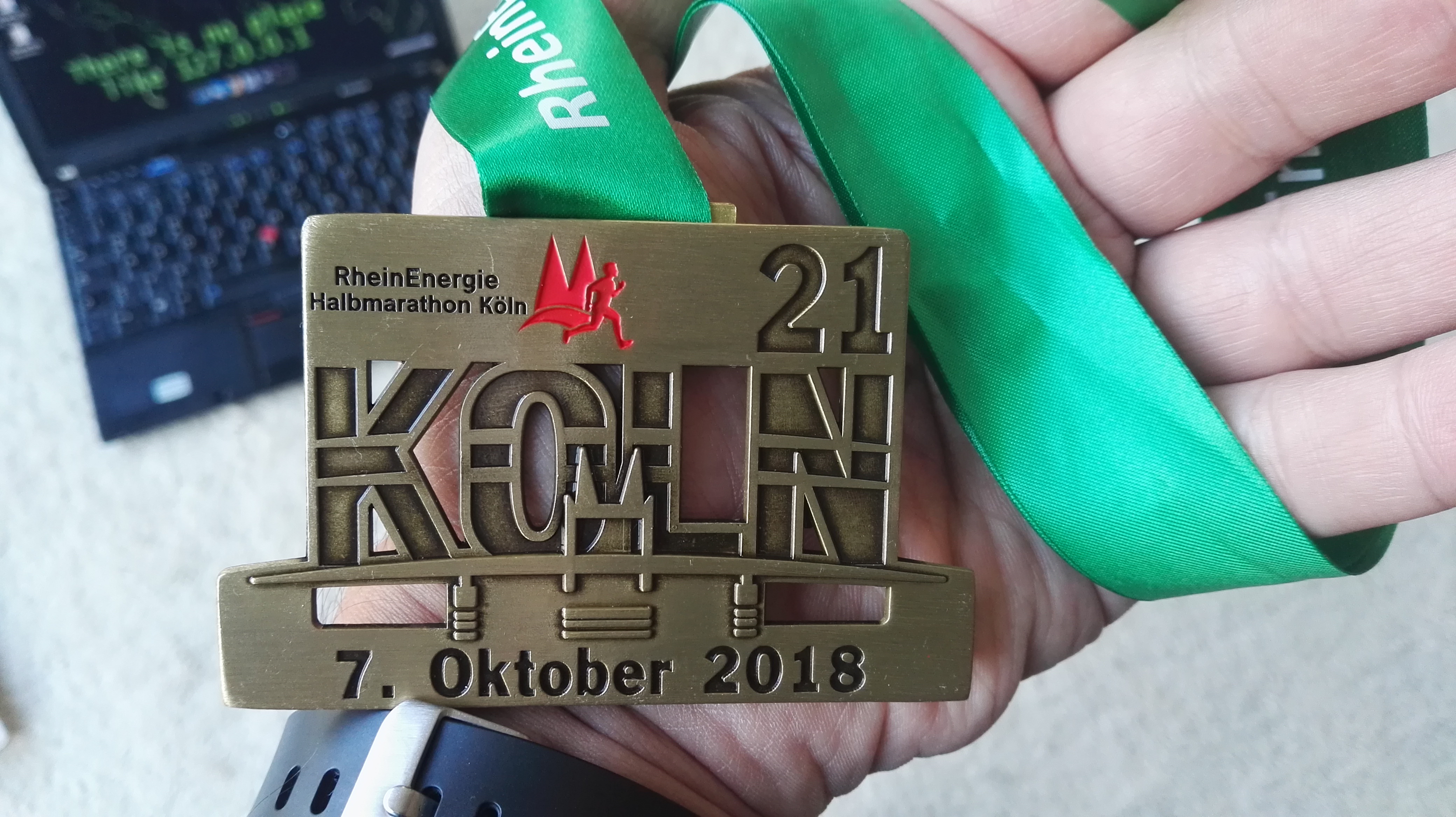 Finishermedaille Kölnmarathon
